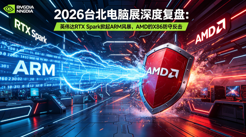 2026 台北电脑展深度复盘：英伟达 RTX Spark 掀起 ARM 风暴，AMD 的 X86 防守反击