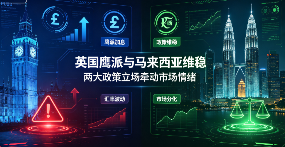 全球货币政策分化:英国鹰派与马来西亚维稳