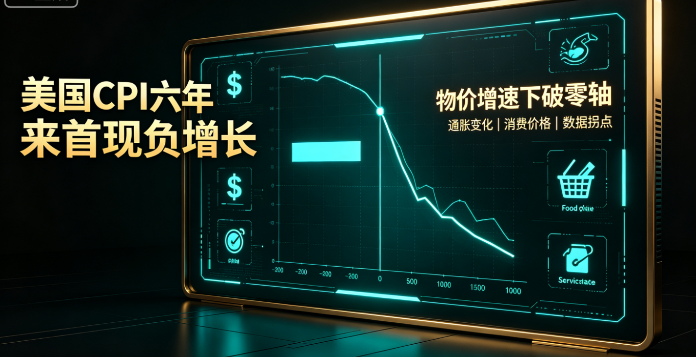 美国CPI首次负增长:通缩阴影下的经济变局